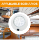 BOAT CABIN LIGHT- PC  material - 4.4 Watt - 12 volts - 125mm - WK-CL4-CW - AZLED